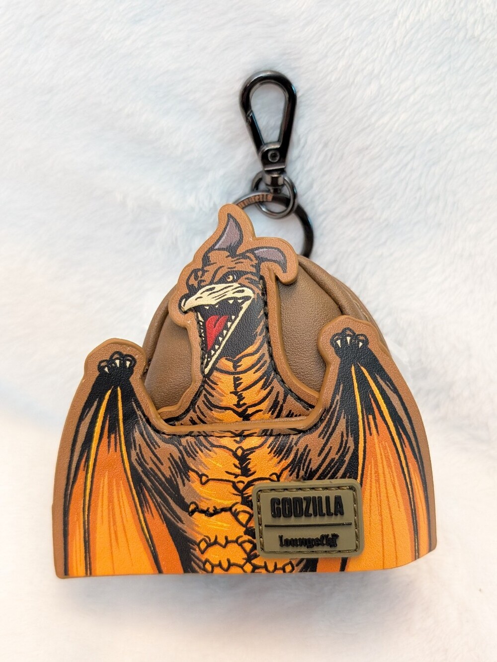loungefly Rodan Godzilla Mini-Backpack Mystery Box Bag Charm keychain new